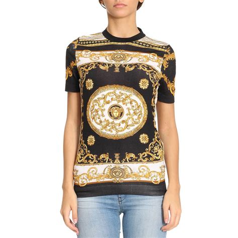 women's versace t shirt dress|authentic versace shirts.